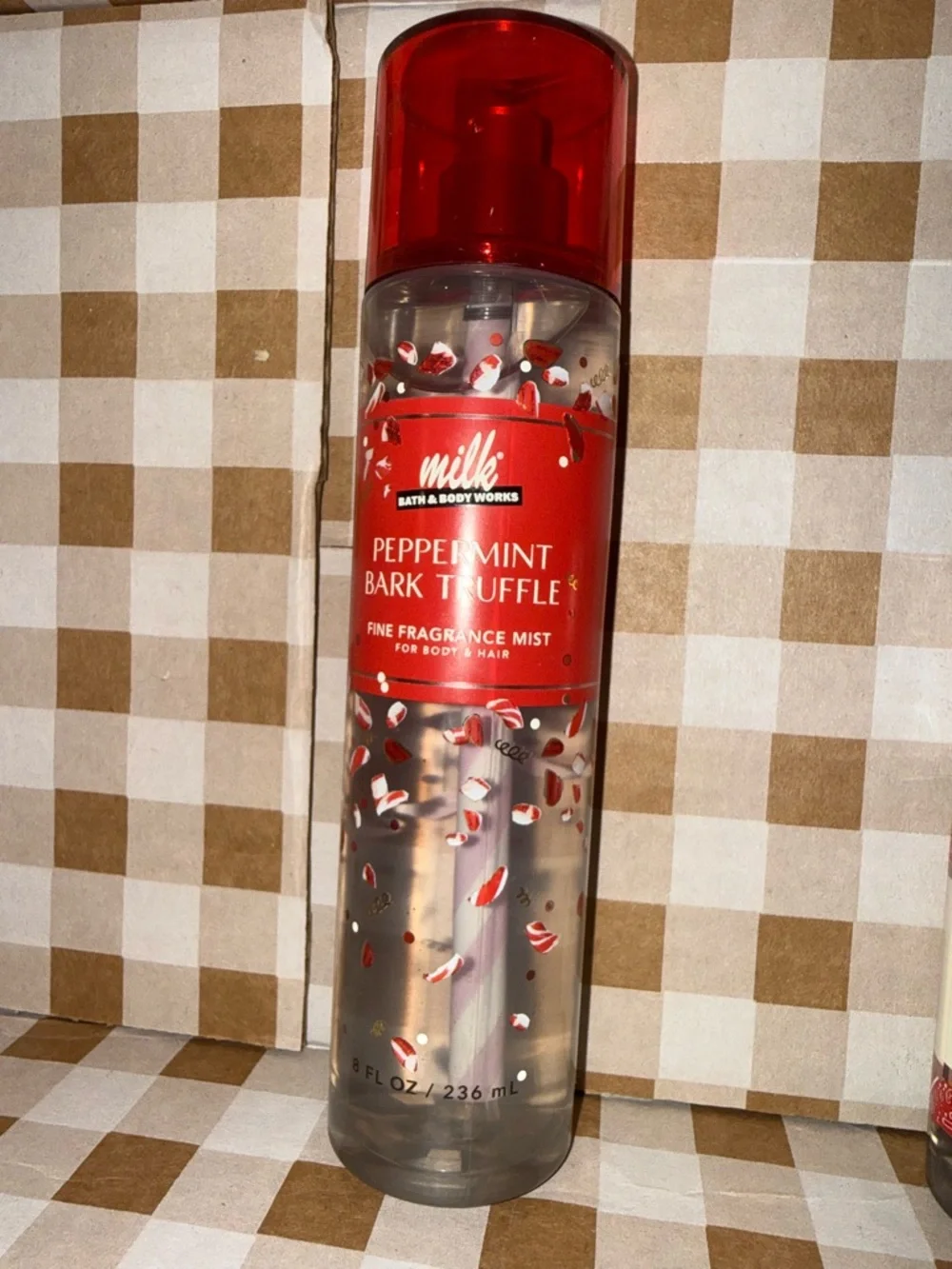 Bath & Body Works MILK Peppermint Bark Truffle Trio - Red